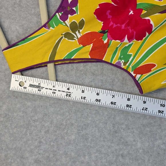 New Directions Yellow Floral Dress - Picture 10 of 11